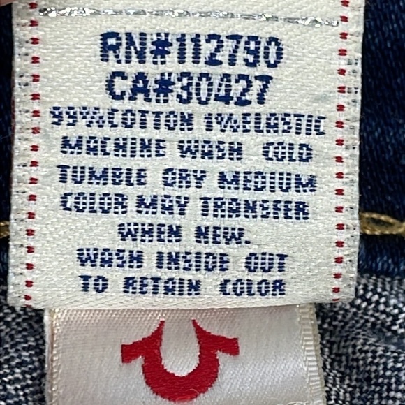 True Religion Joey Bootcut Flare Jeans Pony Express Rodeo Festival Y2K Sz 29 - Picture 14 of 15